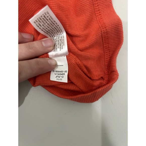 VTG Old Navy Y2K Ribbed Knit Long Fitted Tank Size M 2010 's Preppy Stretch Bias - Picture 8 of 11